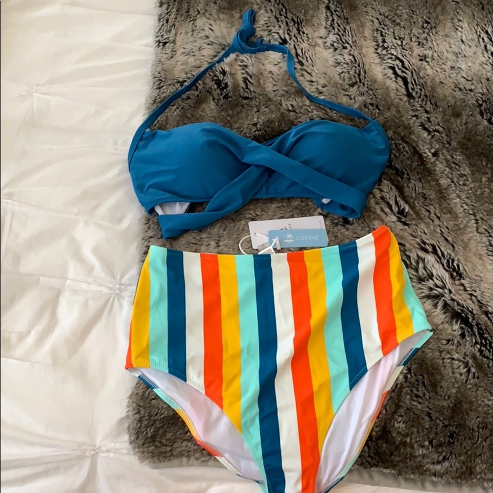 CUPSHE high waisted bikini NWT